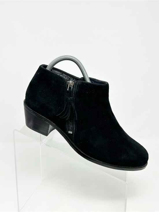 Vionic Shoes - Vionic Serena Ankle Booties Black Side Zip Tassel Comfort Low Heel Size 8 Wide